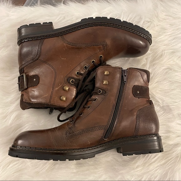 Alfani Syd Brown Leather Casual Boots - Picture 5 of 8